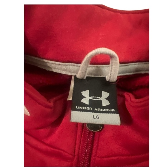 Under Armour Standford Red Quarter-Zip Pullover - Picture 7 of 8
